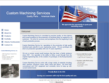 Tablet Screenshot of custommachiningsvc.com